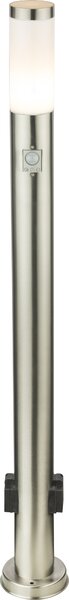 Globo Lighting luce per esterni in acciaio inox, 1x E27 LED