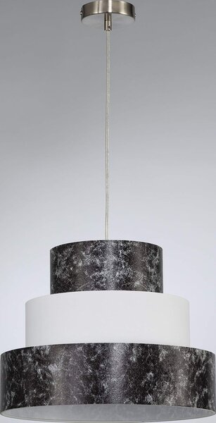 Lampada a sospensione nero bianco E27 Ø 38 cm tavolo da pranzo soggiorno