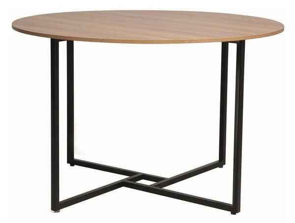 Tavolo rotondo Alto in rovere/nero - ø120/h76 cm