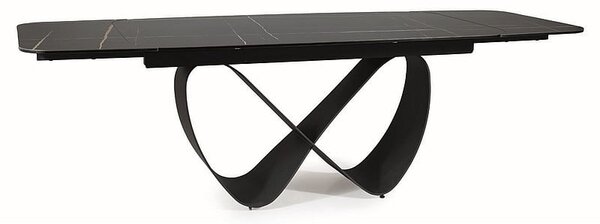 Tavolo allungabile Infinity Ceramica nero/nero opaco - L160-240 cm