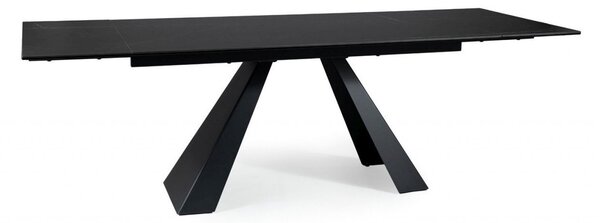 Tavolo allungabile Salvadore Ceramic SAHARA NOIR nero/nero opaco - L160-240 cm