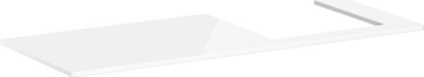 Hansgrohe Xelu Q Console avec découpe à droite, 1360x550, pour vasque à poser, polie, 54098050, 54098050