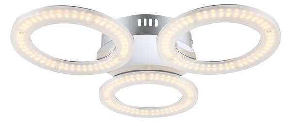 Lampada a sospensione Globo, finitura cromata, modello 41107-3D