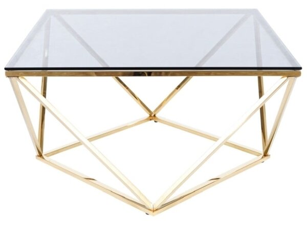 Tavolino da caffè Argento A in oro - H45