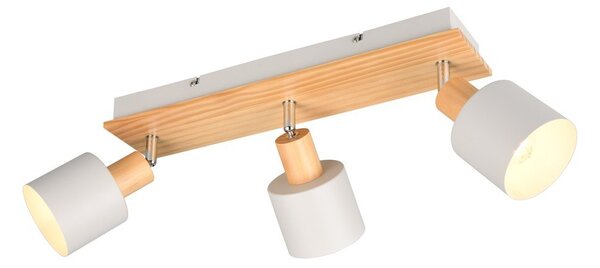 Faretti in colore bianco-naturale ø 9 cm Shanti - Trio