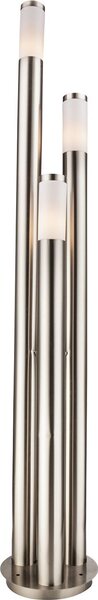 Globo Lighting Luce per esterni in acciaio inox, 3x E27 LED