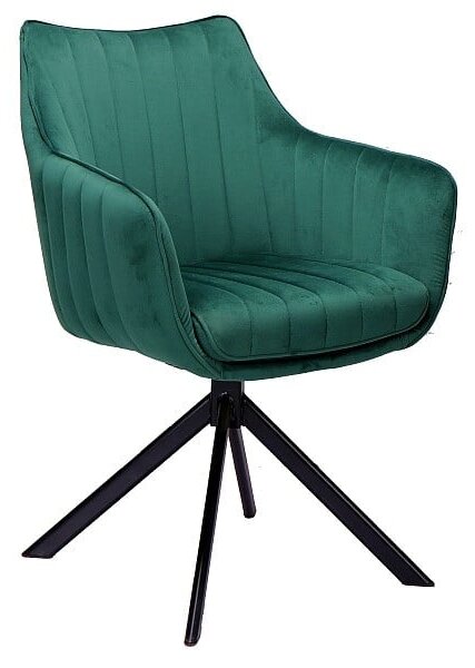 Sedia Azalia velluto verde Blu78