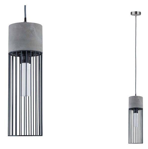 Paulmann Neordic Henja Concrete Luce a sospensione Grigio Ferro 79618 Rotondo
