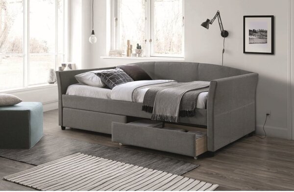 Letto imbottito Lanta grigio Tap.54 90x200 cm