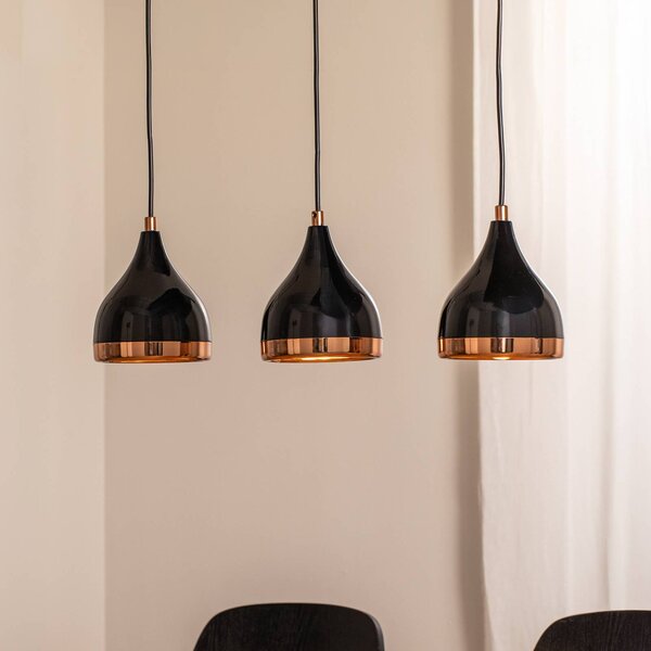 Lampada a sospensione Yildo Opviq, dimmerabile, Nero, Soggiorno / Sala da pranzo, Metallo, Lampada a sospensione