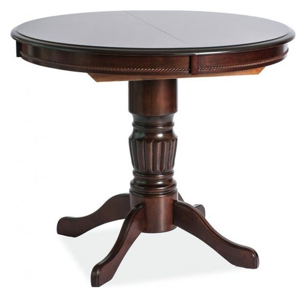 Tavolo allungabile Margo noce scuro - L 90-125 x L 90 x H 75 cm