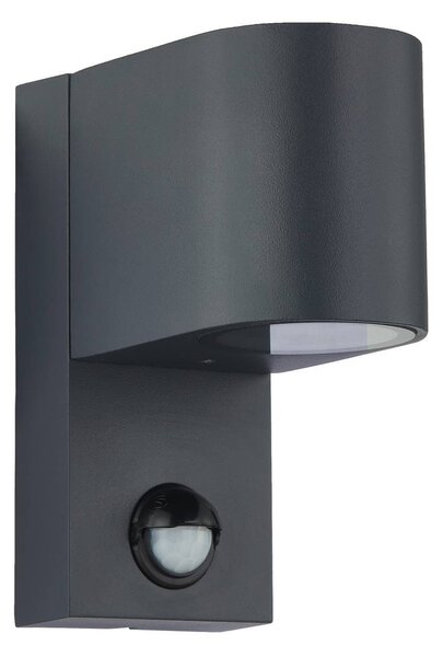 Lindby lampada da parete per esterni Gelso, alluminio, 15 cm, GU10, sensore