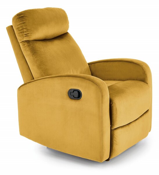 Poltrona reclinabile Wonder in senape - H98 cm