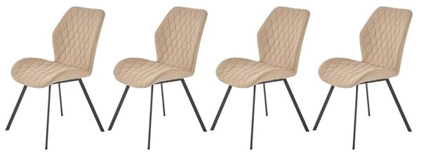 Set di 4 sedie K360 in materiale beige