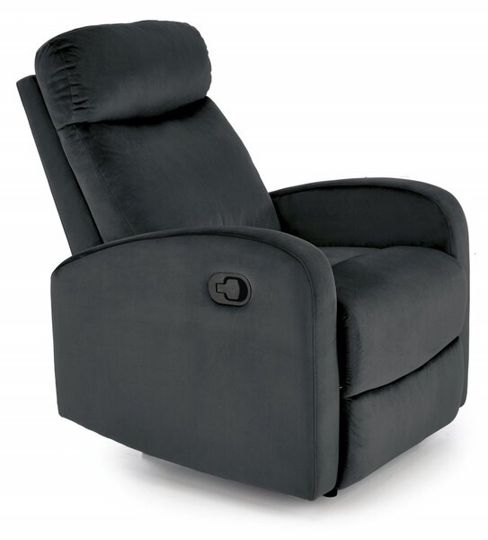 Poltrona reclinabile Wonder in nero - H98 cm