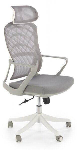 Sedia da ufficio Vesuvio 2 in grigio/bianco - H121 cm