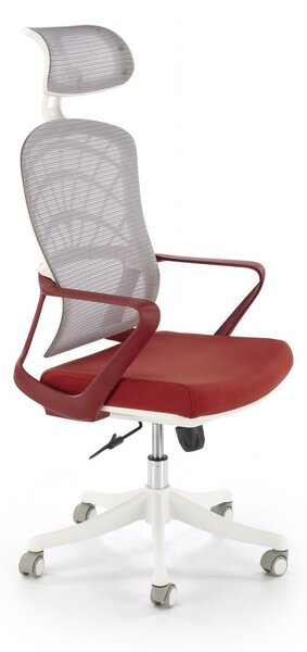 Sedia da ufficio Vesuvio 2 in cannella/bianco - H121 cm
