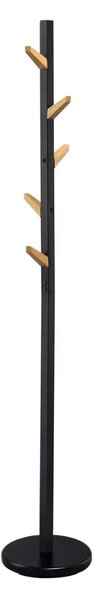 Appendiabiti W66 in legno naturale/nero