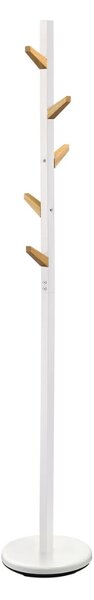 Appendiabiti W66 in legno naturale/bianco