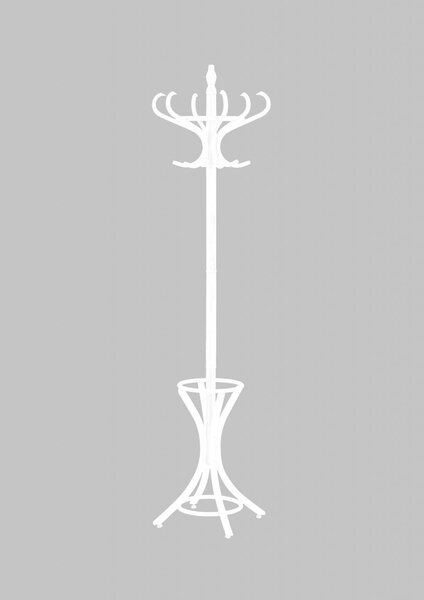 Appendiabiti W30 in bianco - H188 cm