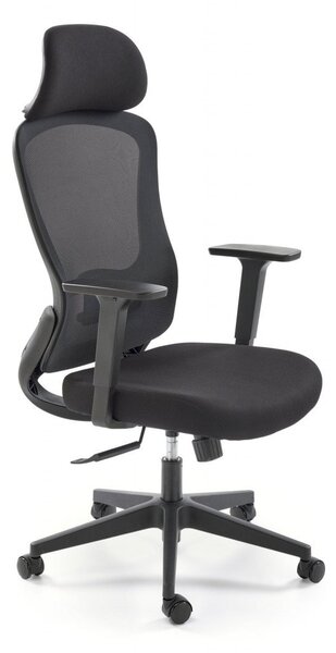 Sedia da ufficio Sonar in nero - H128 cm