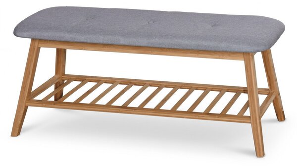 Scarpiera ST15 in grigio/marrone - L100 cm