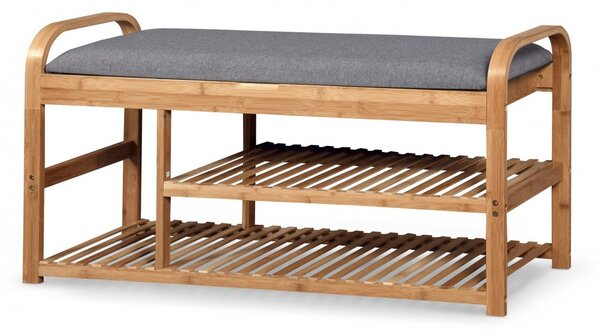 Scarpiera ST13 in grigio/marrone - L100 cm