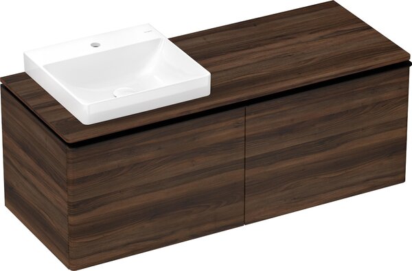 Hansgrohe Xelu Q Console avec découpe à gauche, 1360x550, pour vasque à poser, polie, 54097630, 54097630