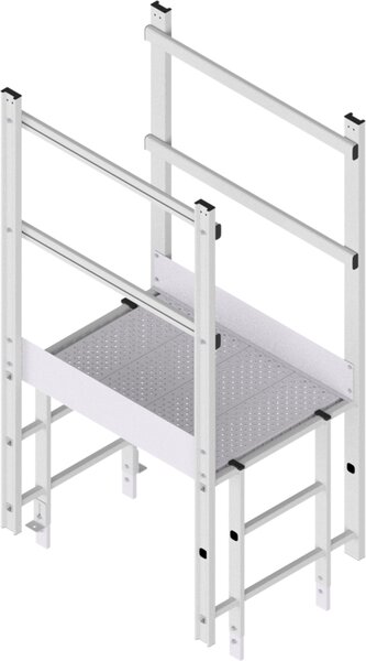 Griglia di accesso Hymer larga con gradino R13 in alluminio, lunghezza 0,95 m