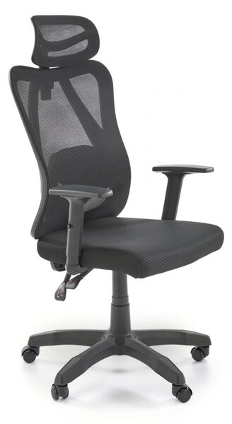 Sedia da ufficio Ramos in nero - H129 cm