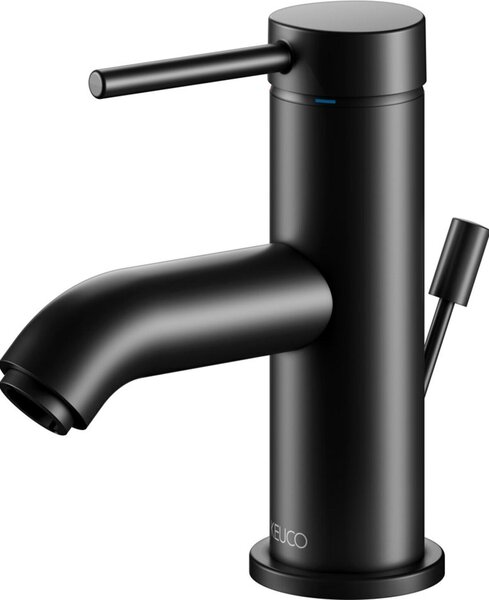 Keuco IXMO - Miscelatore per lavabo con bocca di erogazione, nero opaco 59504372000