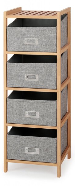 Scaffale REG10 in legno naturale/grigio - H83 cm
