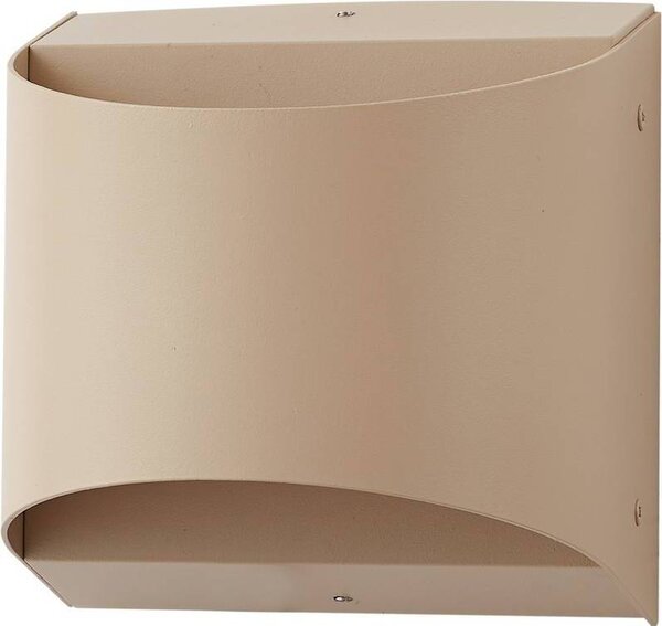 Lampada da parete per esterni Lindby LED Lenore, beige, metallo, 13,5 cm