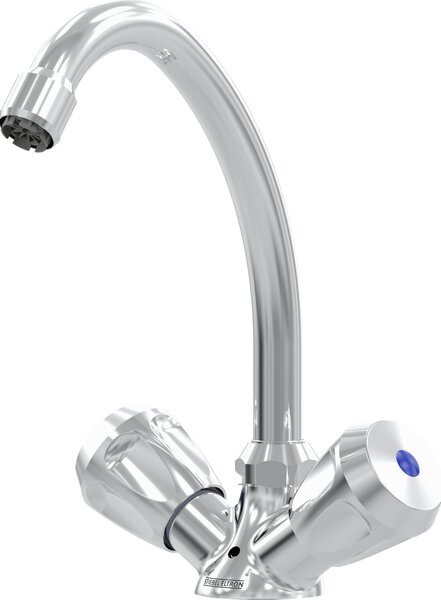Miscelatore a due maniglie per lavabo STIEBEL ELTRON MAZ, non pressurizzato, per mini scaldacqua istantaneo, installazione sottolavello, 205621