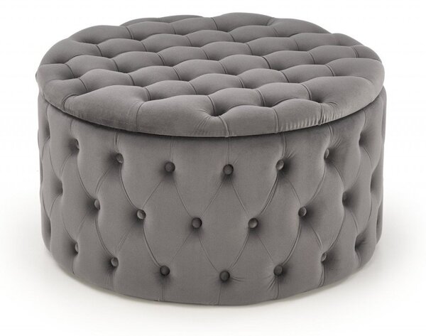 Pouf Nunez in grigio - H40 cm