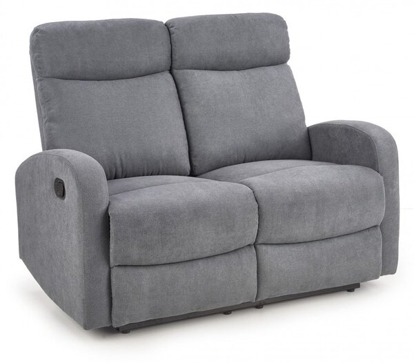 Divano reclinabile Oslo 2 in tessuto grigio scuro - H100 cm