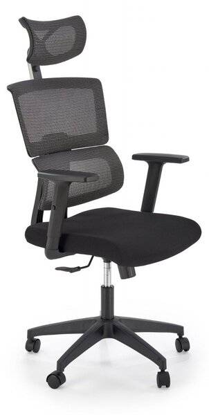 Sedia da ufficio Pablo in grigio/nero - H127 cm