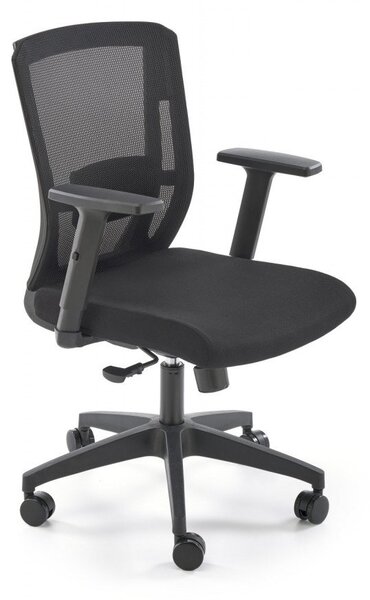 Sedia da ufficio Paredes in nero - H107 cm