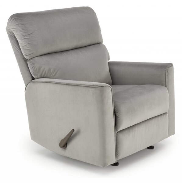Poltrona reclinabile Karim in tessuto grigio - H103 cm