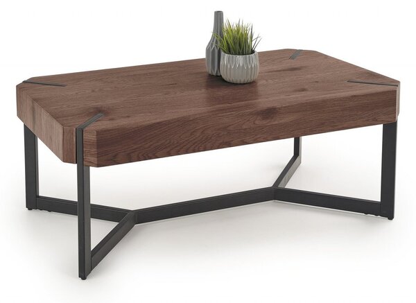 Tavolini da caffè Lavida in noce/nero - L110 cm