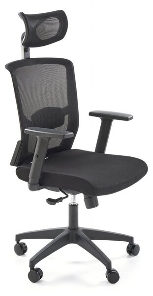 Sedia da ufficio Mason in nero - H130 cm