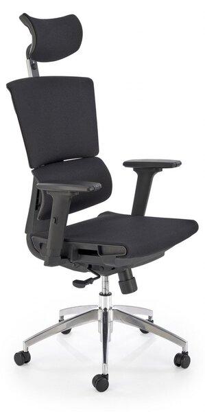 Sedia da ufficio Marcus in nero - H140 cm