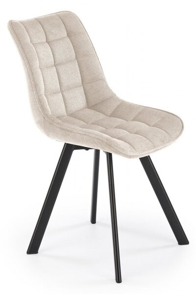Sedia K549 in tessuto beige