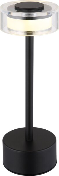 Lampada da tavolo senza fili con batteria ricaricabile Touch Dimmer Lampada da tavolo dimmerabile Nero 21026S