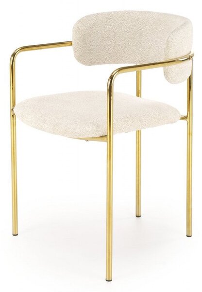 Sedia K537 crema/oro