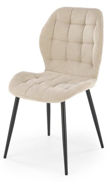 Sedia K548 in tessuto beige H84 cm
