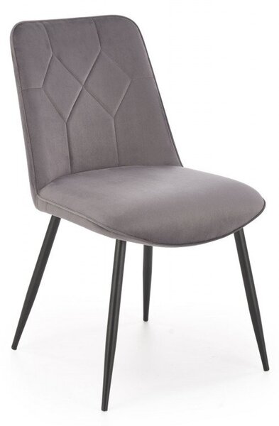 Sedia K539 grigio velluto H84 cm