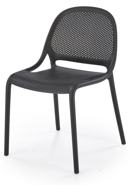 Sedia in plastica K532 in nero