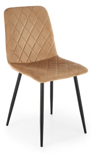 Sedia K525 velluto beige