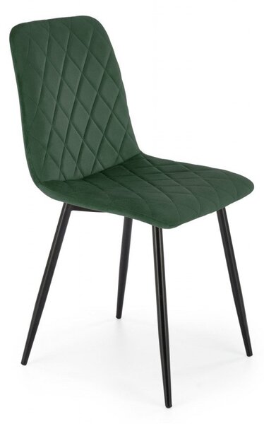 Sedia K525 verde velluto